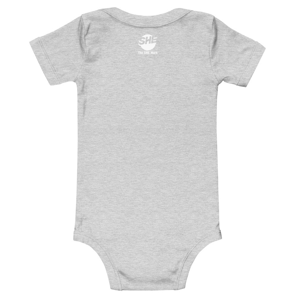 The Future is Feminist (Aquamarine) - Baby short sleeve one piece
