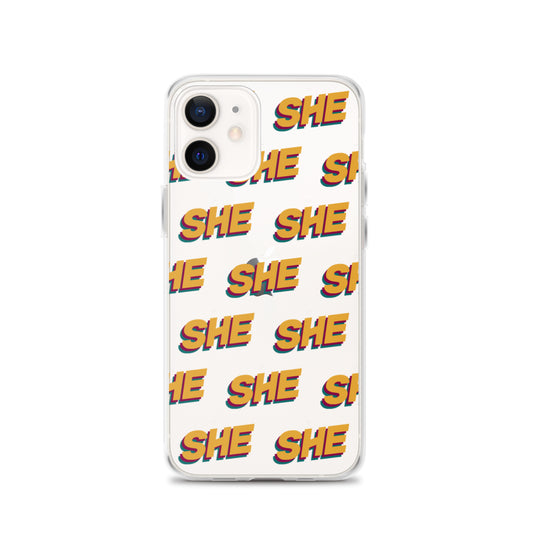 SHE pop logo - iPhone Case